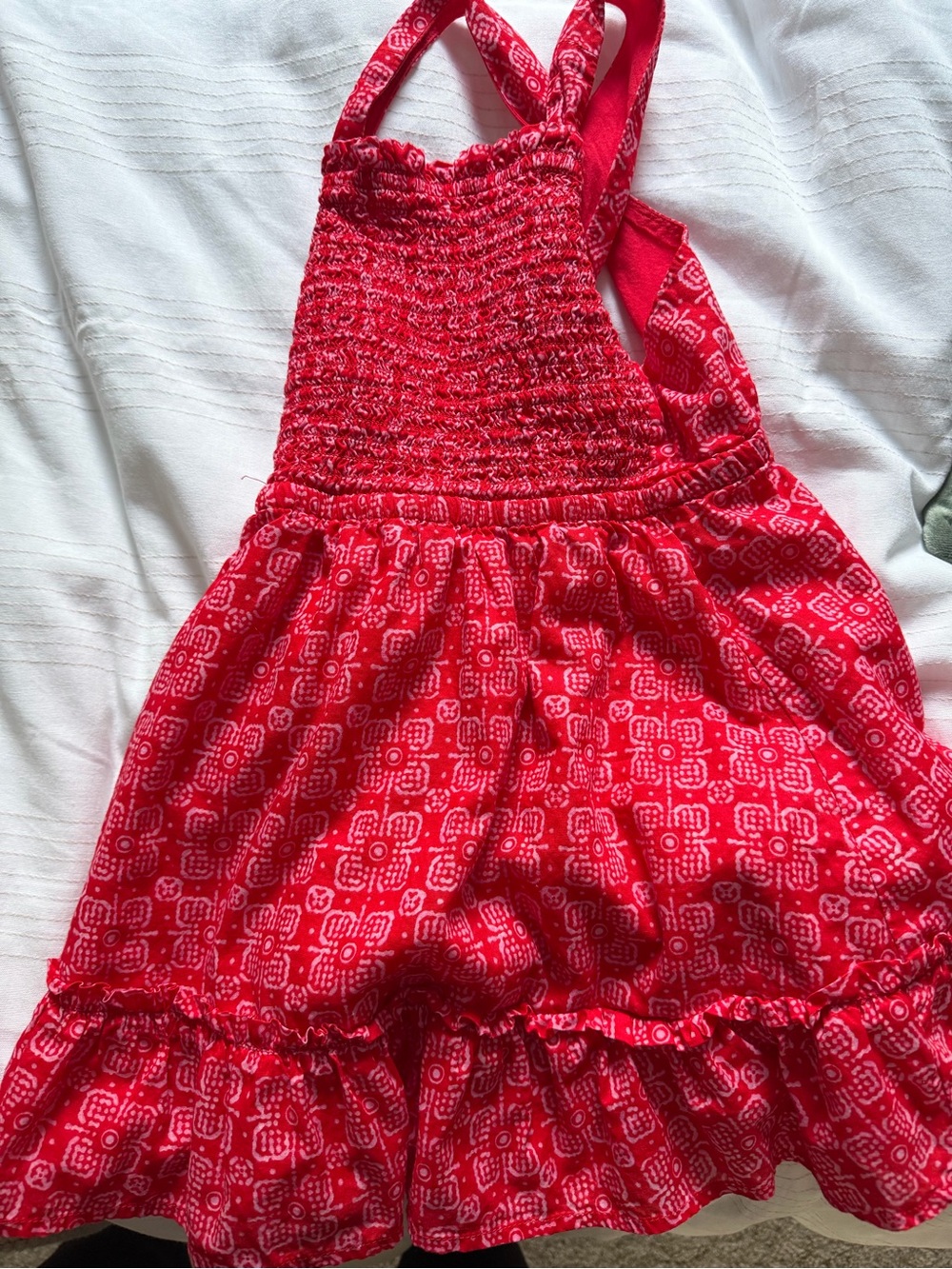 Crewcuts Red Bandana-Print Sundress